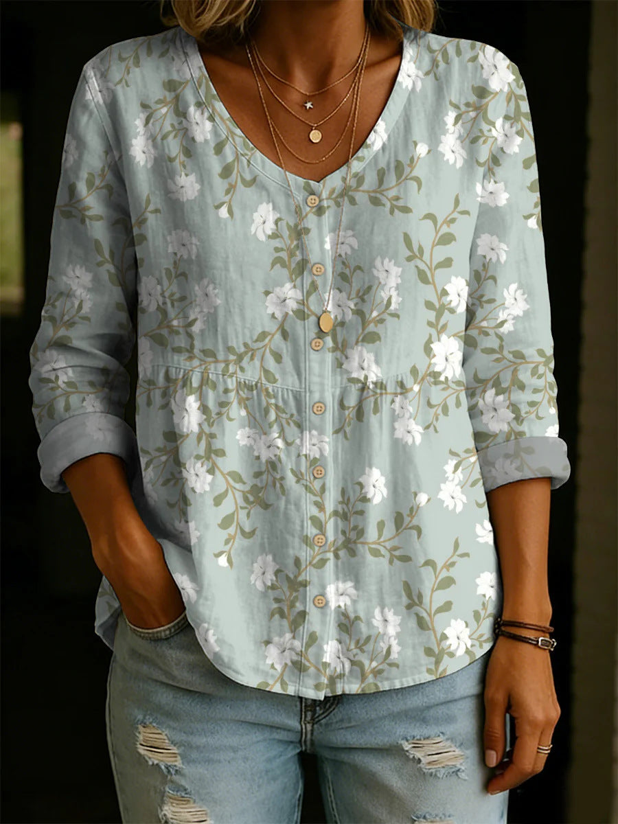 ✨✨Buy 2 Pcs Free Shipping - Women's Linen And Cotton Shirt