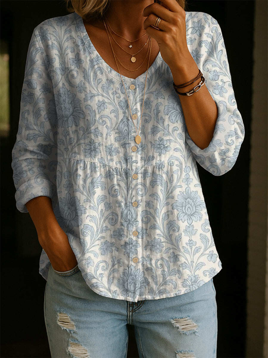 ✨✨Buy 2 Pcs Free Shipping - Women's Linen And Cotton Shirt