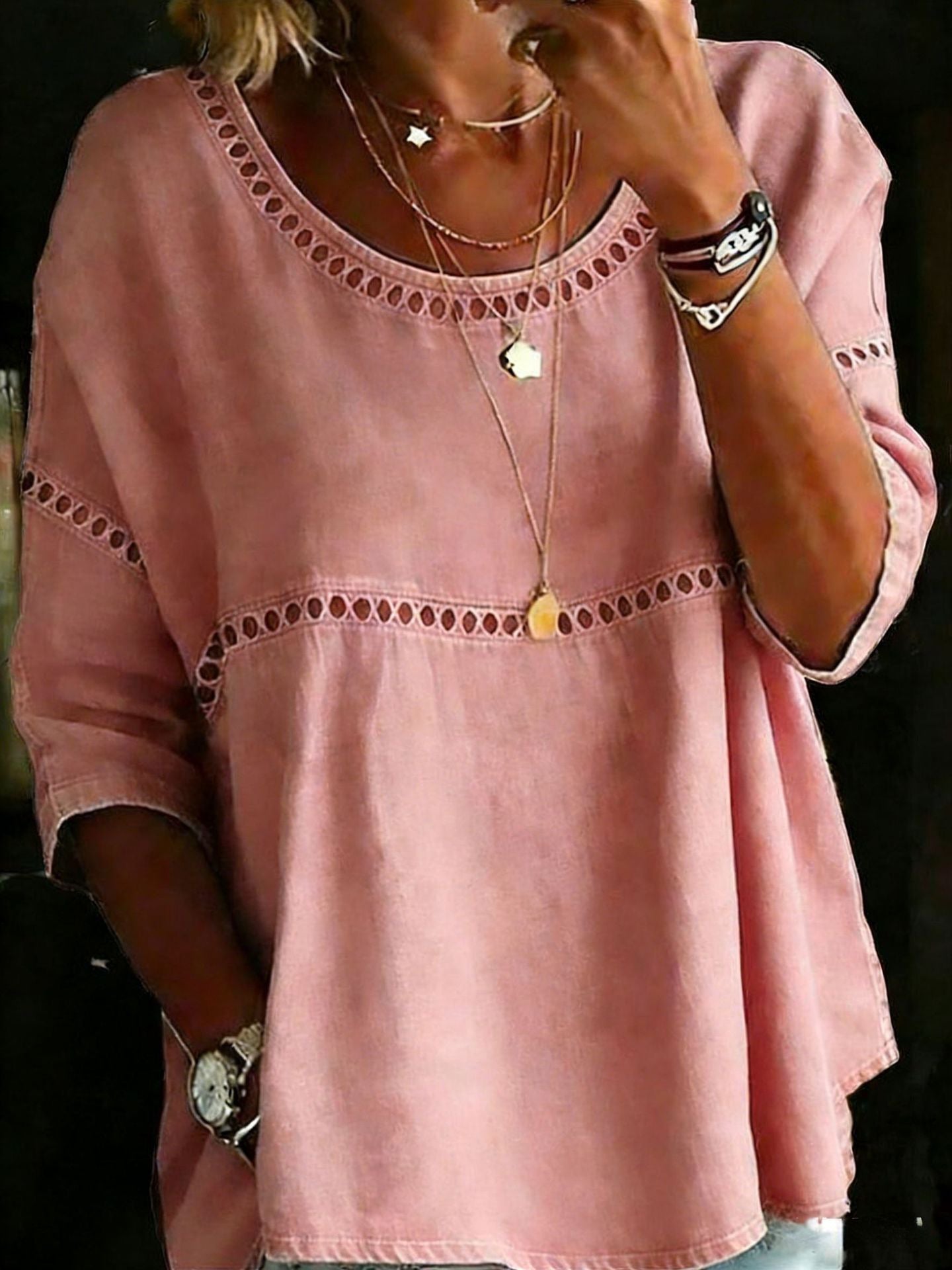 ✨✨New Arrivals🔥 Women's Vintage Casual Loose Linen Blouse Shirt