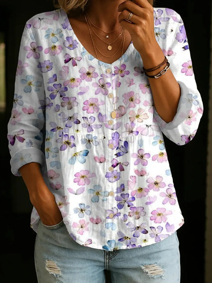 ✨✨Buy 2 Pcs Free Shipping - Women's Linen And Cotton Shirt