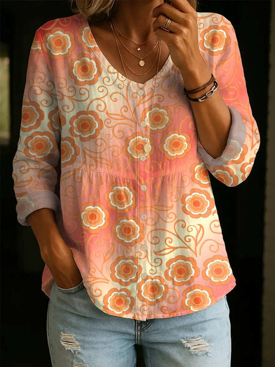 ✨✨Buy 2 Pcs Free Shipping - Women's Linen And Cotton Shirt