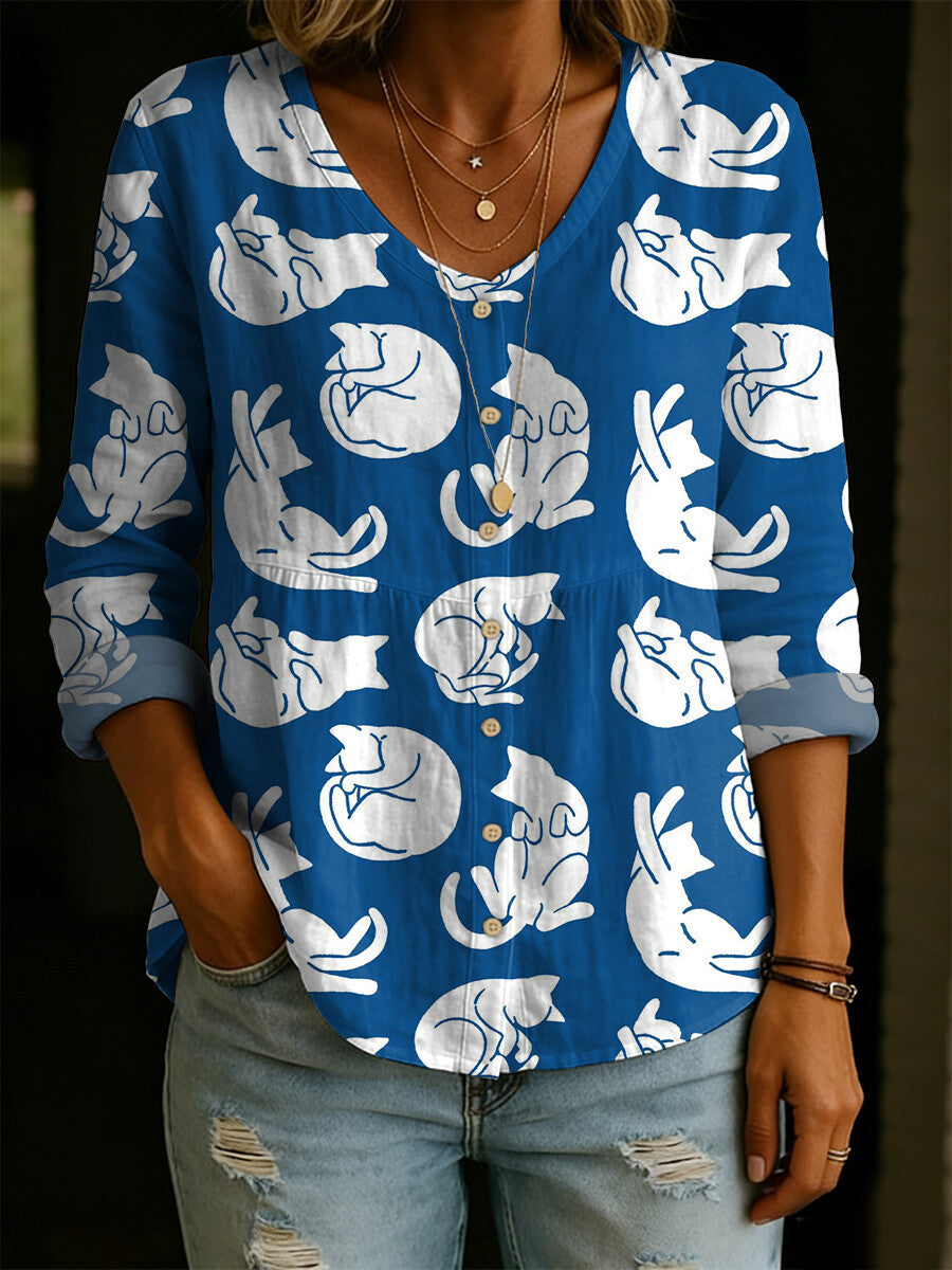 ✨✨Buy 2 Pcs Free Shipping - Women's Linen And Cotton Shirt
