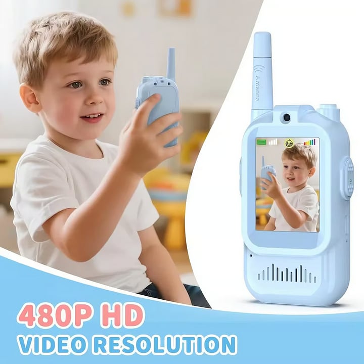 📞 2PCS Kids Video Walkie Talkies Toys🎄