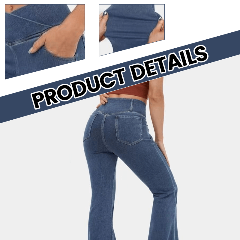 🔥Buy 2 Save $6.99 & Free Shipping - 👖Stretchy Jeans High Waisted Crossover