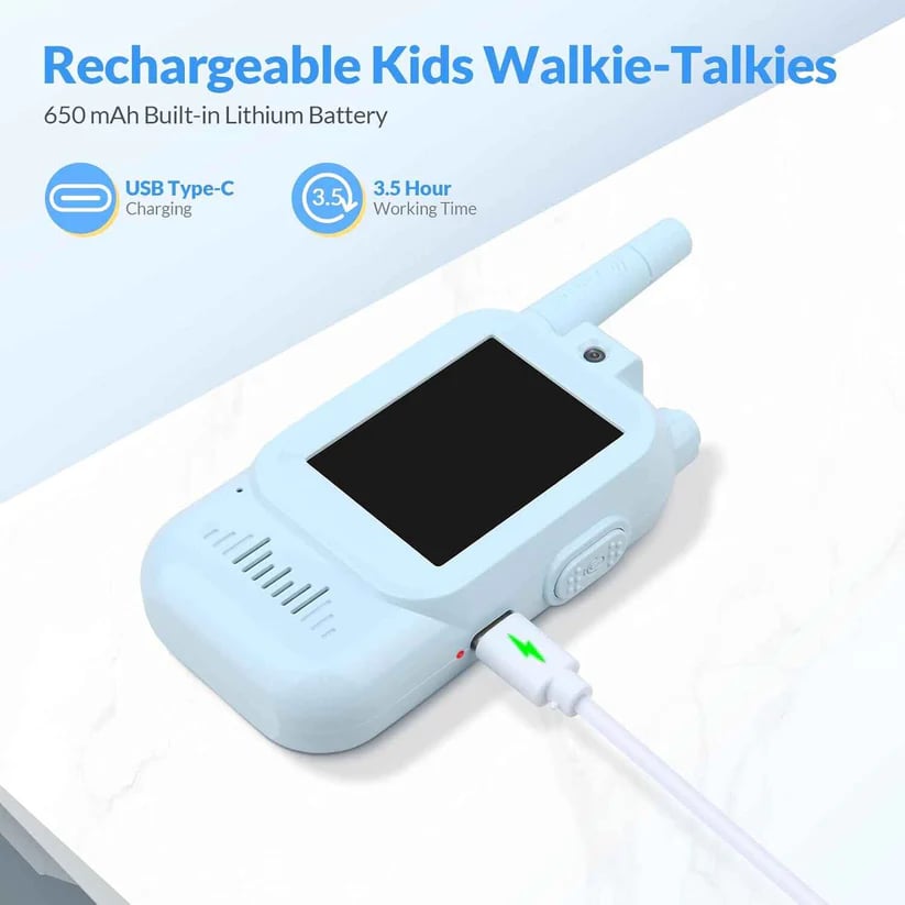 📞 2PCS Kids Video Walkie Talkies Toys🎄