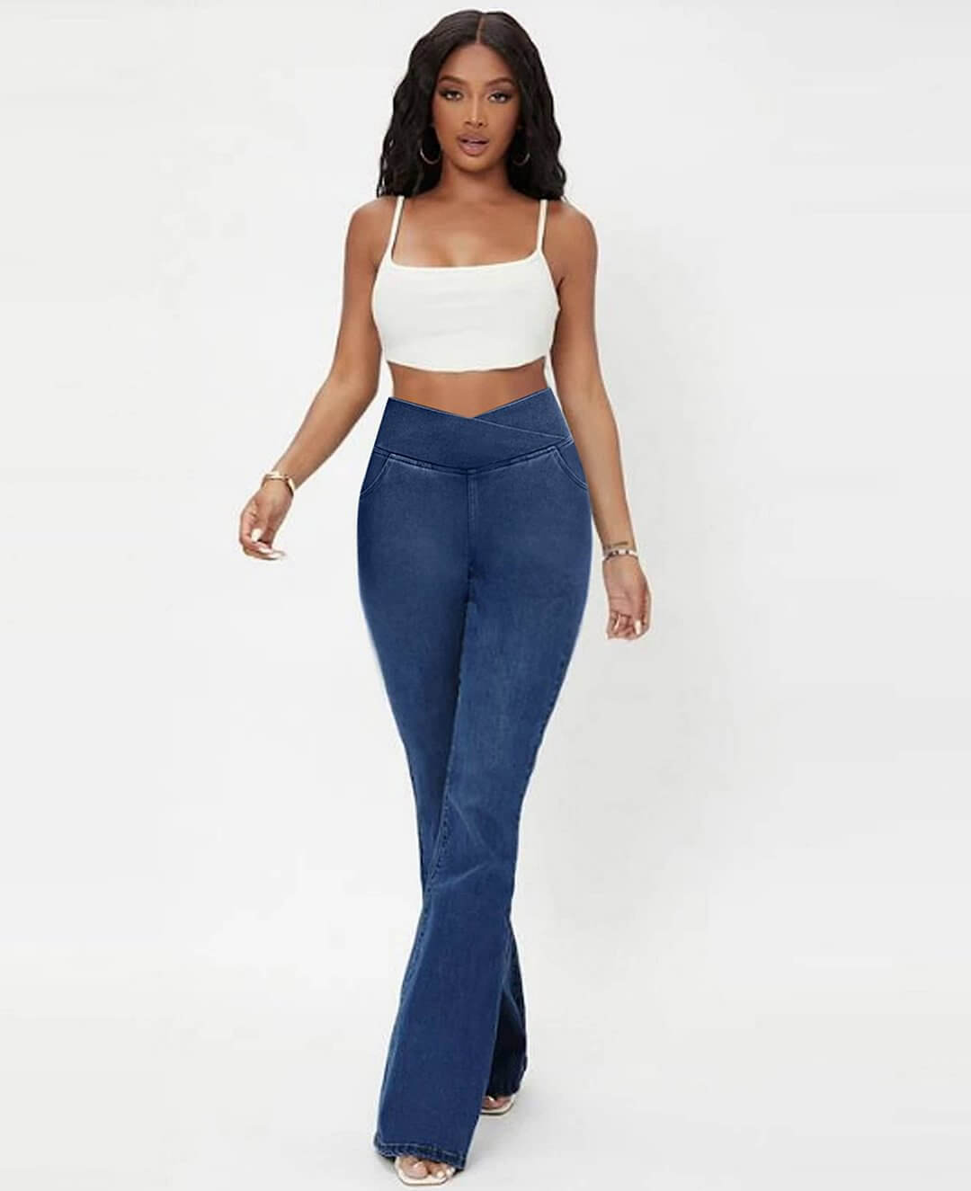 🔥Buy 2 Save $6.99 & Free Shipping - 👖Stretchy Jeans High Waisted Crossover