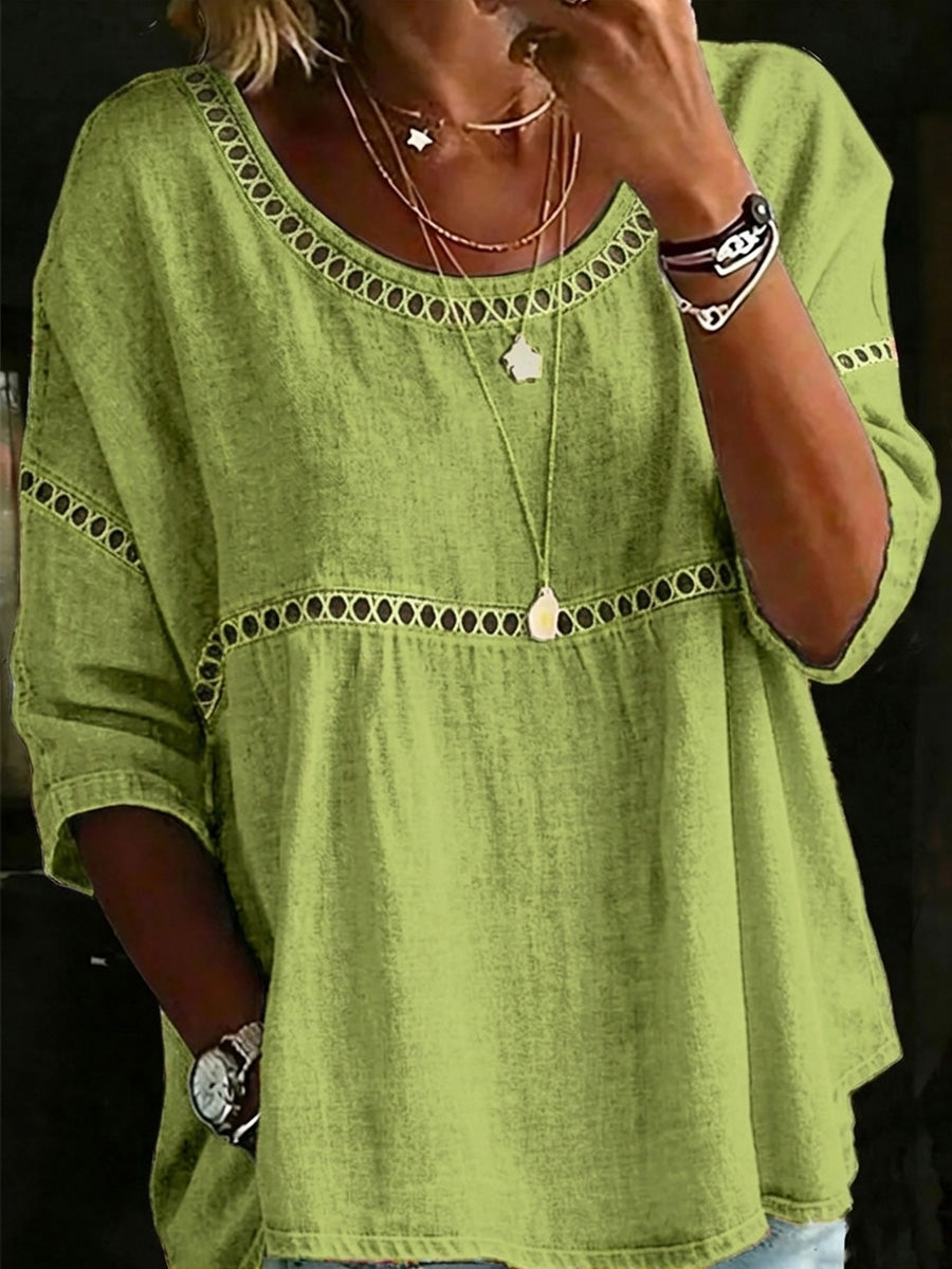 ✨✨New Arrivals🔥 Women's Vintage Casual Loose Linen Blouse Shirt